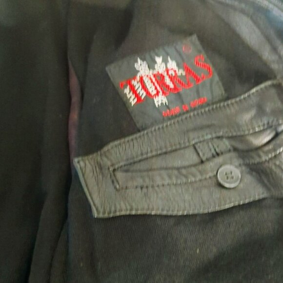 Vintage Torras Black Leather Jacket Mens Size 48 Made In Spain Pure Wool Lining - Picture 10 of 12